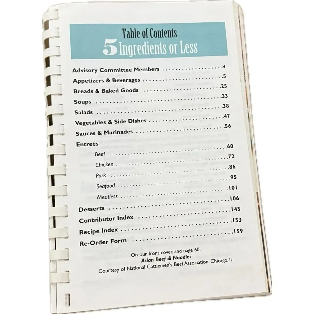 5 Ingredients‎ or Less Cookbook